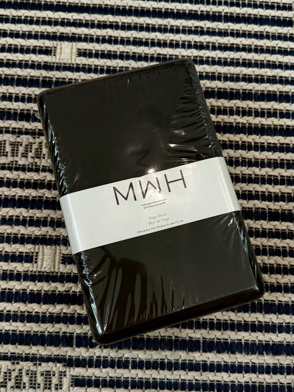 NWT MWH Melissa Wood Health Black Yoga Block